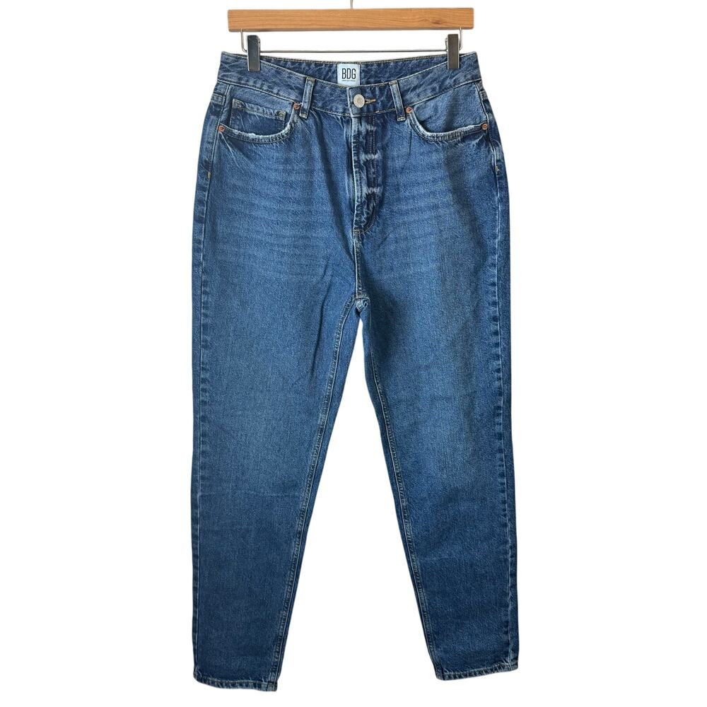 BDG Mom Jeans Women’s Sz 29 High Waisted Relaxed Baggy Straight Leg 100% Cotton